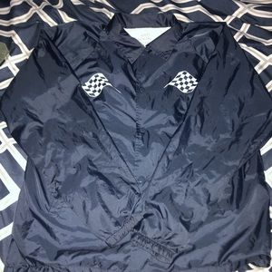 Anti Social Social Club navy blue windbreaker